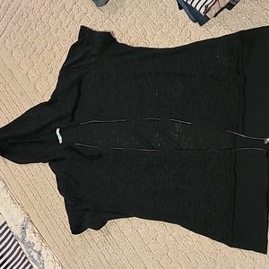 Maurices Size Large lightweight short sleeve zipper hoodie